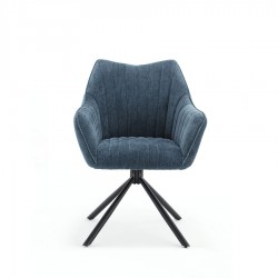 Marcella Swivel Dining Chair Blue